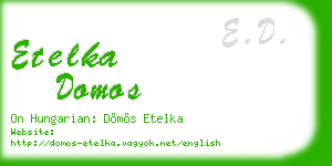 etelka domos business card